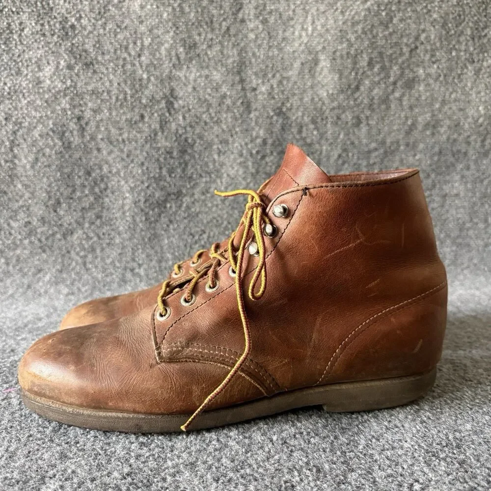 VTG 90s Red Wing Lace Up Utility Work Boot 2126 Men’s 9.5 Discontinued Brown USA